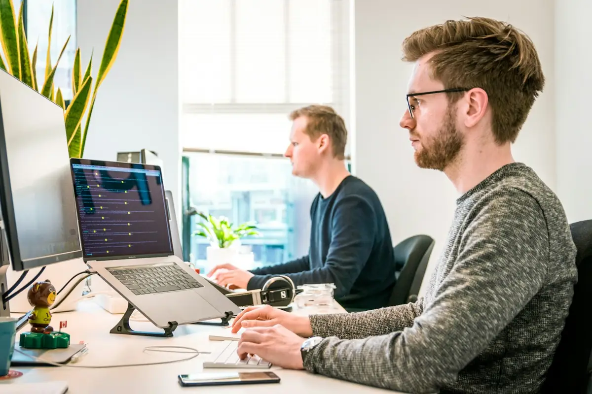 Kriworld iTech developers planning a mobile app together